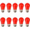 Jiotouhu Lampadine LED E27,300LM,Lampadina LED a Globo A50 Attacco E27, 3W equivalenti 30W, per Esterni, Patio, Feste, Natale,Nozze,confezione da 10 pezzi, Rosso