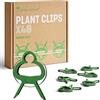 GardenGloss® 48 Clips per Piante per pomodori, Rose, cetrioli e Altri ortaggi rampicanti - Ausilio Semplice per Le Piante rampicanti