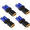 YoWoo Power Yowoo 4 Pezzi Adattatore connettore Maschio XT60 a Femmina EC5 Nessun Cavo per Batteria LiPo RC (da Maschio XT60 a Femmina EC5)