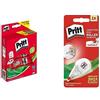 Pritt Pacchetto di Pritt Colla Stick 5 X 43 gr + Pritt Correttore Mini Roller con punta flessibile per l'utilizzo su entrambi i lati, sovrascrivibile immediatamente, 4,2 mm x 7 m