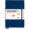 LEUCHTTURM1917 367754 agenda settimanale e quaderno Composition (B5) 2024, 12 mesi, Marina, Inglese