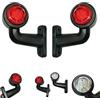 Formplas 2 x LED Luci di Posizione Laterali Indicatore Ingombro Rosso Camion Rimorchio Furgoni 12v 24v