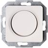 Kopp Milano 843513086 - Interruttore a pressione, dimmer combinato, per lampadine a incandescenza, 230 V, lampade alogene, taglio di fase, colore: Bianco