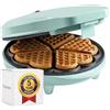 Bestron Waffle Maker, piastra per waffle a forma di cuore, macchina per waffle con antiaderente & indicatoro luminso, collezione Sweet Dreams, 700 watt, colore: Verde