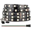 BTF-LIGHTING WS2814 IC RGBW RGB + bianco caldo (simile WS2812B) Indirizzabile 5M 60LED/m 10Pixels/m 300LED 50pixel Flessibile 4 colori in 1 striscia LED di colore da sogno IP30 nero PCB DC24V