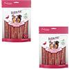 Dokas Petto d'anatra a strisce per cani, confezione doppia, 2 x 250 g