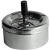 PREMIER Housewares 0305203 Portacenere, Media, Effetto Cromo, Maniglia con Dettagli Neri
