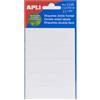 APLI 2552 - Etichette bianche doppio frontale, 20 x 75 mm, 5 fogli