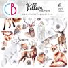 Set 6 Carte Vellum Winter Journey cm 15 x 15
