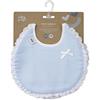 Interbaby Confezione da 2 bavaglini rotondi in rosa e grigio