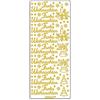 Ursus 59300058 Creativo Sticker Buon Natale, 5 Fogli, Oro