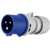 REV Caravan, Spina CEE a 3 Poli (1PH+N+PE) IP44, 230 V 16 A, Blu