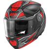 Givi casco modulare X.27 Sector - Nero opaco / Titanio / rosso Tg XL