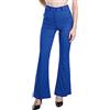 Laphilo Pantaloni da Donna Svasati Effetto Jeans Estensibile Vita Alta Skinny Push up Zampa Elefante Campana in Denim Slim Fit cod.3050 (XL, Royal)