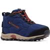 Columbia Firecamp Mid 2 WP, Scarponi da trekking alta Unisex - bambini e ragazzi, Blue Shadow/Rusty , 28 EU