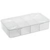 Rotho Snappy Scatola con Scomparti e Coperchio, Plastica (PP) senza BPA, Trasparente, 3 L, 33.9 x 19.8 x 7.6 cm