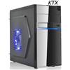 KTX Case Micro KTX TX-663U3 M-ATX 550W Porta Usb 3.0 Nero/Blu - Con Alimentatore