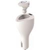 Devia Vortex Carica Batteria da Auto e Auricolare Vortex Bluetooth 4.0 Bianco