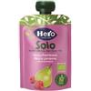 Fater Hero Solo Frutta frullata 100% Pera e Lampone merenda per bambini 100 g