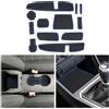 CDEFG Compatibile con Dacia Sandero 3 / Sandero Stepway III 2021-2024 2025, Tappetino Antiscivolo Antipolvere Antigraffio Tappetini in Gomma Portabicchieri Auto Sandero 2024 Accessori (Blu)