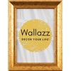 Wallazz Cornice Portafoto in Legno Pregiato - Made in Italy - Vetro Sintetico Infrangibile Crilex - Disponibile in Diverse Varianti - Design Italiano e Qualità Artigianale,35x50cm profilo Oro