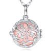 EUDORA Harmony Ball Collana da donna con ciondolo a forma di bola messicana, con ciondolo a forma di albero della vita, con campanellino musicale, regalo per mamma e figlia, catena da 114,3 cm +, 18