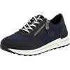 Rieker N1411, Stringata Donna, Blu, 40 EU Larga