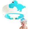 UBRAVE Cappello Doccia Bambini, Doccia Cap per Bambino,Visiera Doccia Bambini,Cuffia da Doccia In Morbido Silicone,Cappello da Doccia per Bambini Regolabile,Prevenire l'Acqua Flusso Verso Occhi e Viso, Blu