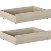 Iconico Home MIK Set 2 cassettoni sottoletto, Legno Composito, Rovere, 100,5x68x21 cm