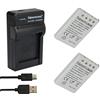Newmowa EN-EL5 Batteria (2 pezzi) e USB Caricabatterie Kit per Nikon EN-EL5 | Compatibile con Nikon Coolpix P530 P520 P510 P500 P100 P90 P80 P6000 P5000 P5100 7900 5900 5200 4200 3700 S10 P4 P3