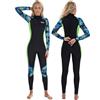 Yikayin Muta da Donna, 3/2mm Lunghezza Intera con Cerniera Posteriore, Muta da Donna in Neoprene con Manica Lunga per Immersioni Subacquee, Surf, Snorkeling, Kayak, SUP
