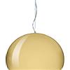 Kartell Small FL/Y Lampada da Soffitto, Oro, Diametro 38cm
