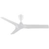 wonderlamp - Ventilatore da soffitto esterno senza luce, IP 44, Wilson, telecomando, timer, 3 velocità, colore bianco,