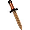 Liontouch - Spada Giocattolo WoodyLion, Oro/Rosso - Piccola, età 3-6 | Arma in Gommapiuma Simil Legno con Gemma per Bambini/e| Accessorio di Gioco Sicuro per Travestimenti, Costumi e Giochi di Ruolo