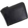 Visconti Patrimonio Camden Zip Intorno Portafoglio in pelle RFID e Tap and Go HT14 Nero