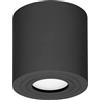 Adviti Megy Plafoniera per Bagno Circolare Impermeabile IP54 GU10 max.7W LED Parlume Color Latte (lampadina non inclusa)(Nero)