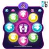 LEAPRCSTORE Tappetino da Ballo Giocattolo per Bambini,Tappeto da Ballo Illuminato con 8 LED e Bluetooth, 6 Modalità di Gioco, Batteria Inclusa, Regali di Natale di Compleanno per Ragazze 3 4 5 6 7 8 9 10+