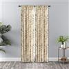 Ellis Curtain Script Pannello su Misura in taffetà schiacciato, Nero, Poliestere, 213.36 x 121.92 CMS