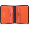 VISCONTI Portafoglio in pelle VSL34 con RFID e Tap and Go della collezione Lank Slim Nero/Arancione
