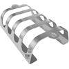 mocisa Rib-Rack Size S (4 pezzi), supporto per costole con manici, lo strumento professionale per grigliare a costole, in acciaio inox, per uso alimentare, prodotto in Baviera, per 4 strisce di