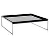 Kartell Trays Side Table Tavolino, PMMA, Nero, 80 X 80 Cm
