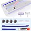WYWY.Wide Strisce di peluche morbide + assi + ruote di ricambio per aspirapolvere Dyson V6 V7 V8 V10 V11 DC62 pezzi di ricambio per aspirapolvere Dyson V6 V7 V8 V10 V11 DC62