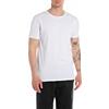 Replay T-shirt da uomo a maniche corte con girocollo, bianca (Optical White 001), XL