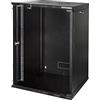 LogiLink W15A40B Da parete 15U 50kg Nero rack