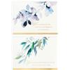 Hallmark - Biglietti di ringraziamento funerale con fiori ad acquerello (50 biglietti di ringraziamento per la tua simpatia con buste)