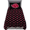 Franco Naruto Akatsuki Anime Bedding Super Soft Microfiber Twin XL Set di lenzuola, College Dorm Essentials, (prodotto con licenza ufficiale)