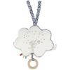 Kaloo - Petites Chansons - Carillon in Legno e Tessuto - Cuscino Musicale 15 cm - Brilla brilla la stellina - Cuscino Sensoriale Neonato - Blu e Bianco - Dalla Nascita, K210001