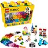 LEGO Classic Scatola Mattoncini Creativi Grande, Set per Costruire Macchina Fotografica, Vespa e Ruspa Giocattolo, Giochi per Bambini e Bambine da 4 Anni, Contenitore Idee Creative, Idea Regalo 10698