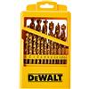 Dewalt DW1369 - Set di punte per trapano in titanio con punta pilota, 29 pezzi