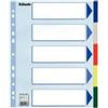ESSELTE Separatore - 5 tasti colorati - PP - A4 maxi - 24,5x29,7 cm - multicolore - Esselte (unità vendita 1 pz.)